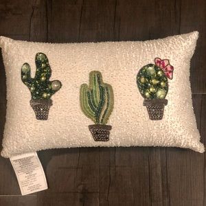 Cactus Beaded Pillow 🌵